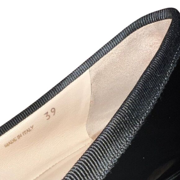 Prada Black Patent Leather Flats - Picture 7 of 8